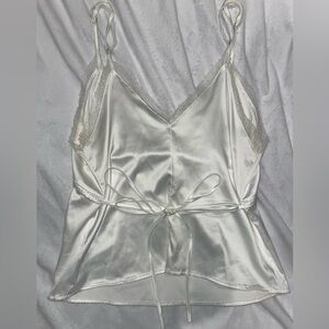 Silky satin tank top camisole